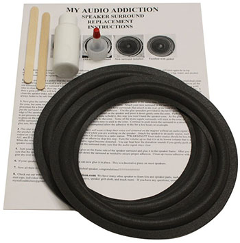 thumbnail image 2 of Rockford Fosgate RFP 3808 8" HE Subwoofer Foam Surround Repair Kit – Bring Your Bass Back! 2 of 5